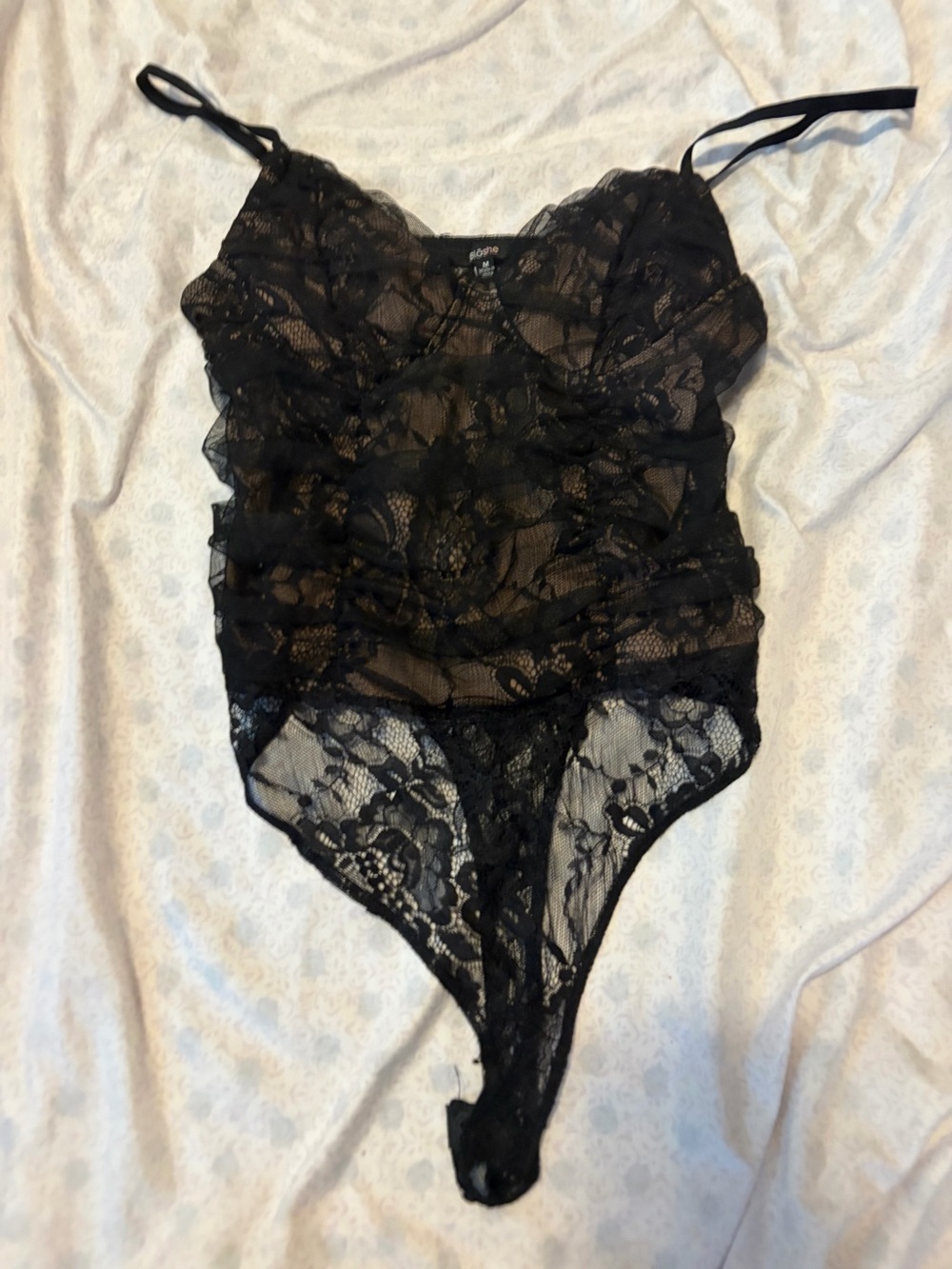 Blashe black lace body suit